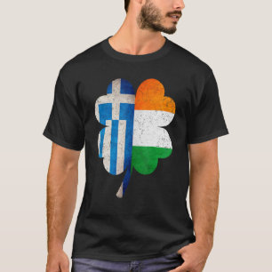 Griechisches irisches Kleeblatt Griechenland Irlan T-Shirt