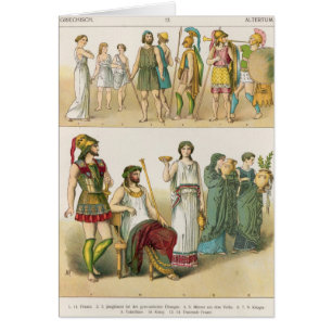 Griechisches Kleid, von "Trachten der Voelker",