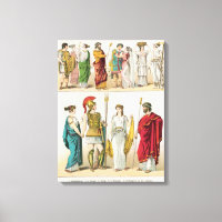 Griechisches Kleid, von 'Trachten der Voelker, 186