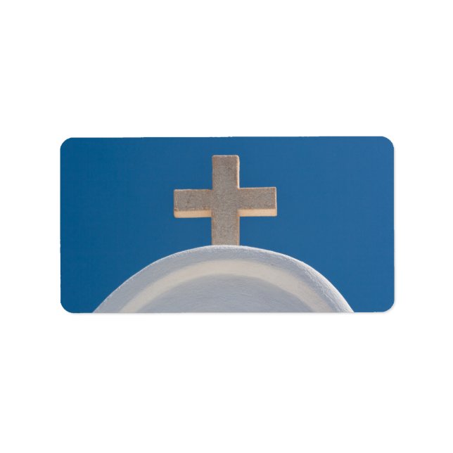 Griechisches Kreuz Adressaufkleber (Vorne)