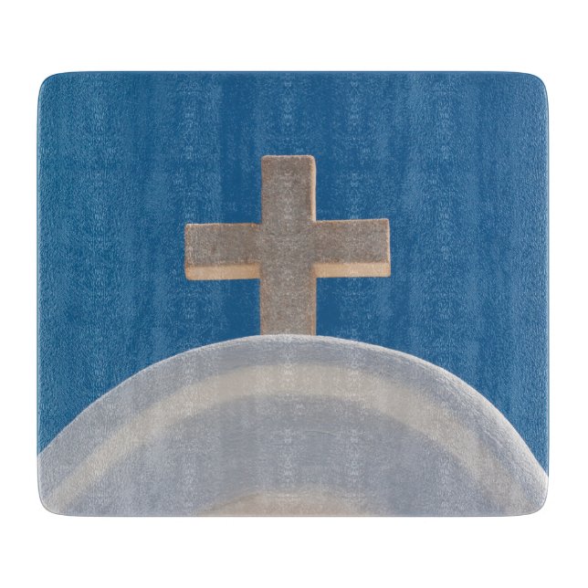 griechisches Kreuz Schneidebrett (Vorderseite)