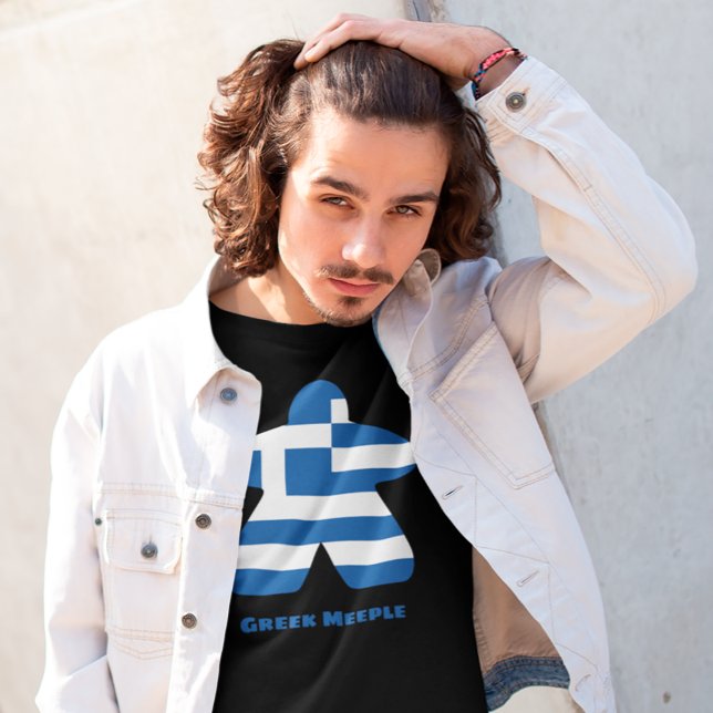 Griechisches Meeple Mens Shirt (Von Creator hochgeladen)