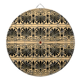 Griechisches Mittelmeer Arabeske Muster Brown Dartscheibe