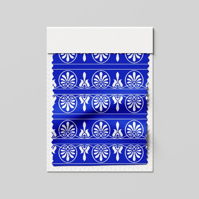 Griechisches Mittelmeer-Muster Blau Stoff (Von Creator hochgeladen)