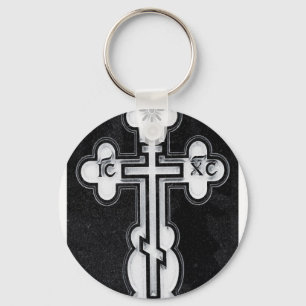 Griechisches orthodoxes Kreuz Schlüsselanhänger