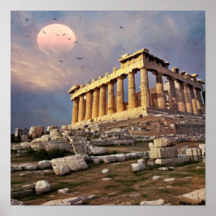 Griechisches Parthenon Poster