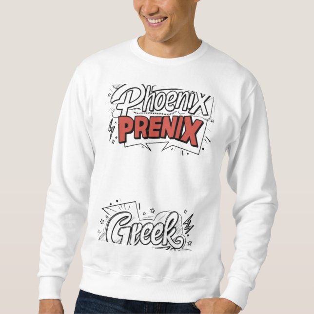 Griechisches Phoenix Men's Sweatshirt Design 🪽 👕 (Vorderseite)