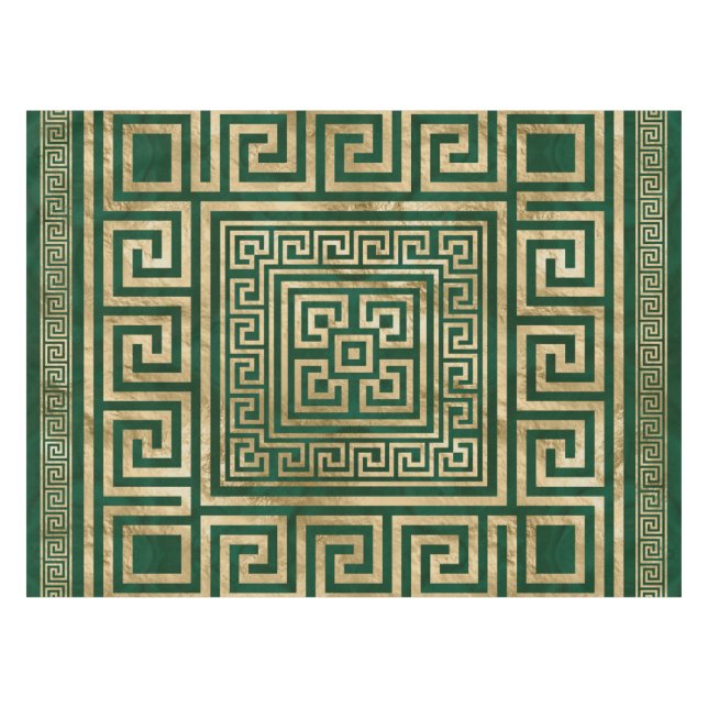 Griechisches Schloss - griechischer Meander - Mala Tischdecke (Vorderseite (Horizontal))