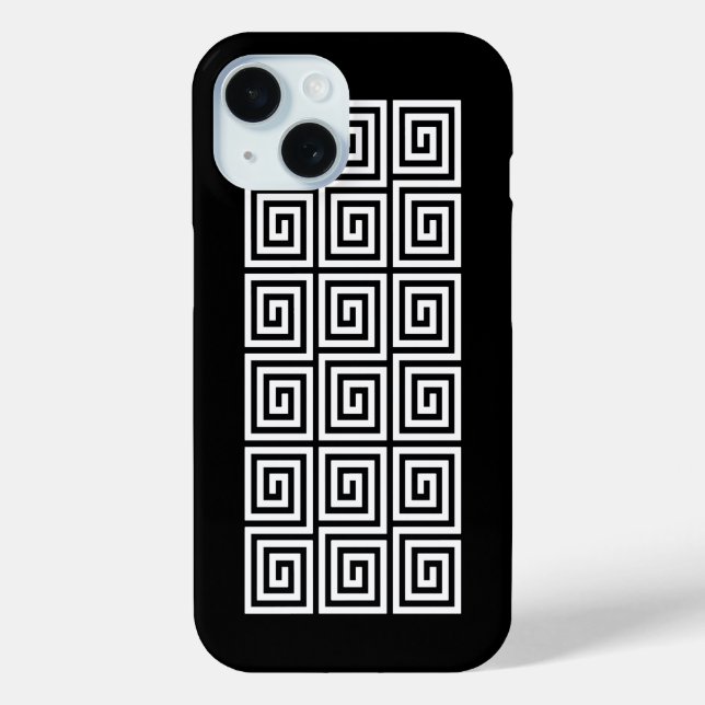 Griechisches Schlüsselmuster Case-Mate iPhone Hülle (Rückseite)