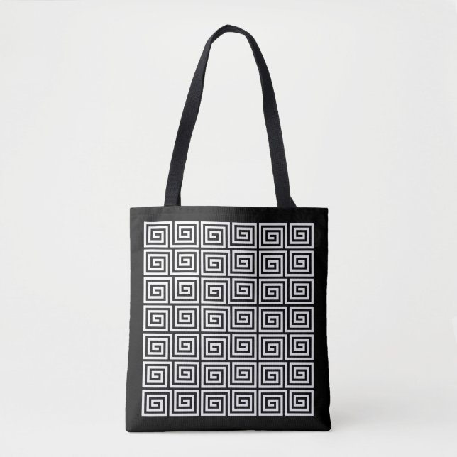 Griechisches Schlüsselmuster Tasche (Vorderseite)