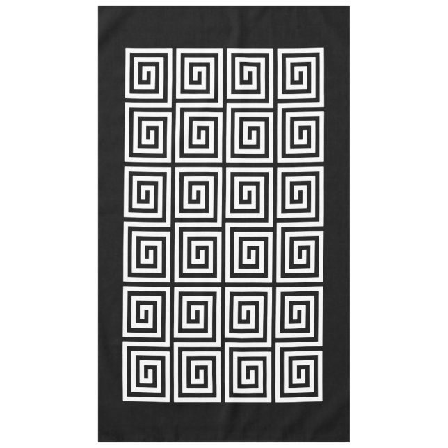 Griechisches Schlüsselmuster Tischdecke (Vorderseite)