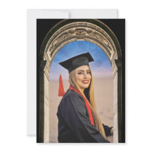 Griechisches Tor Design mit Foto-Grad-Ankündigung