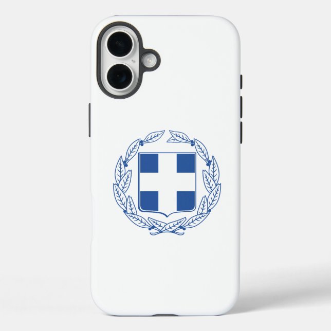 griechisches Wappen iPhone 16 Plus Hülle (Rückseite)