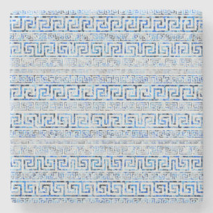 Griechisches Windungs-Muster - griechische Steinuntersetzer