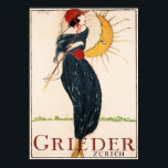 GRIEDER ZURICH by Charles Loupot Vintage Art Deco Poster<br><div class="desc">High resolution reproduction,  super sharp prints,  color corrected for vibrant and crisp colors,  and digitally repaired for tears,  blemishes,  missing elements. Grieder Zurich  Switzerland Vintage Art Deco Poster.</div>