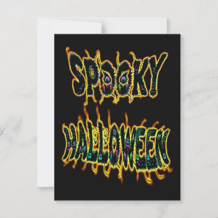 griesgrämiges Halloween Postkarte
