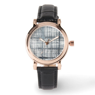 Griffel - Karo-Muster Armbanduhr