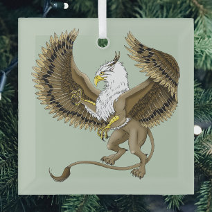 Griffin Fantasy Griffin Mythology Ornament Aus Glas