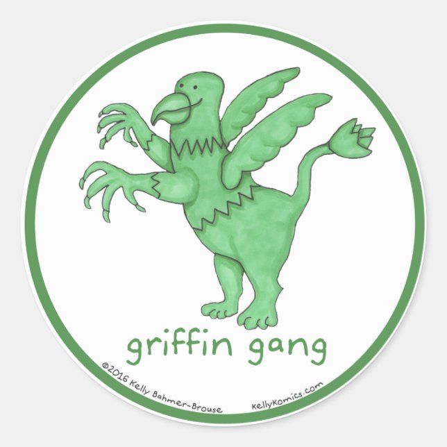 Griffin Gang Rundsticker Runder Aufkleber (Vorderseite)