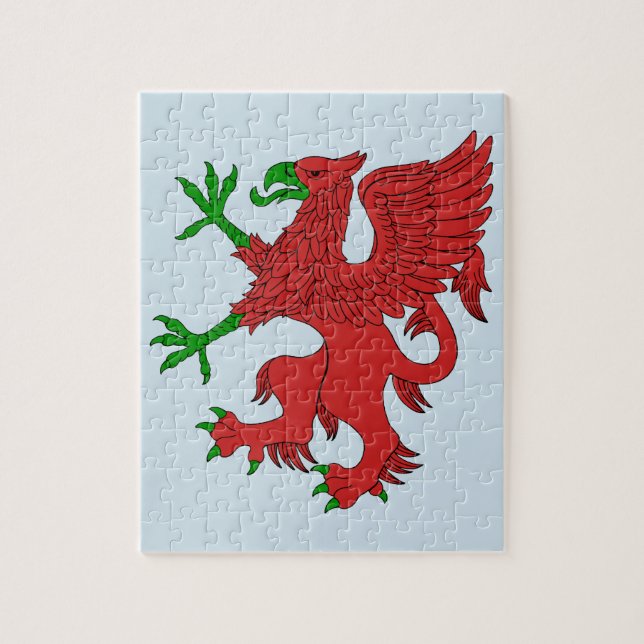 Griffin in Red und Green (Vertikal)