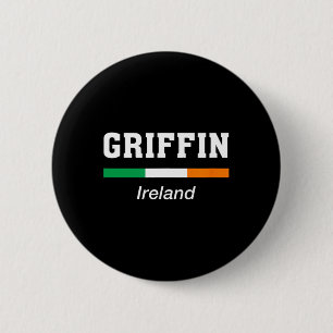 Griffin Irish Family Name St Patricks Day Irland Button