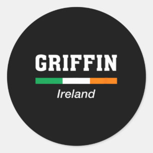 Griffin Irish Family Name St Patricks Day Irland Runder Aufkleber