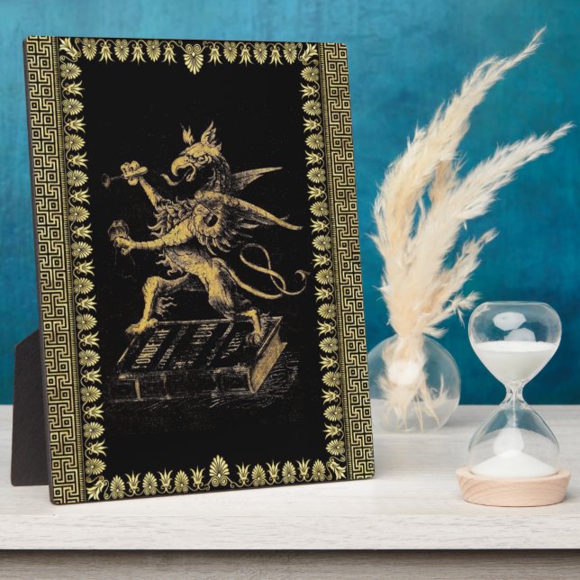 Griffin Plaque Fotoplatte (Seite)