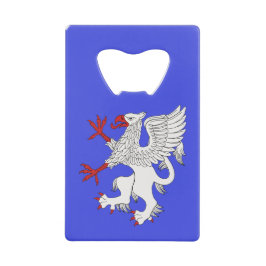 Griffin Rampant Argent Geldbeutel Flaschenöffner