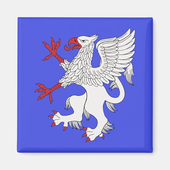 Griffin Rampant Argent Magnet (Vorne)