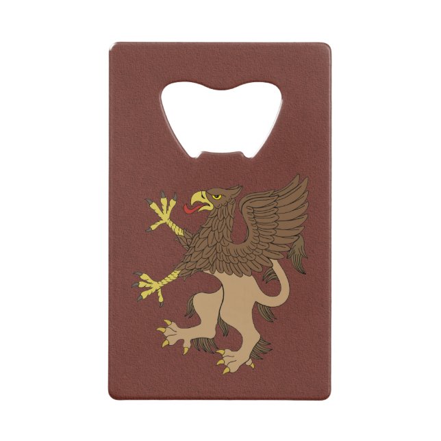 Griffin Rampant Geldbeutel Flaschenöffner (Vorderseite)