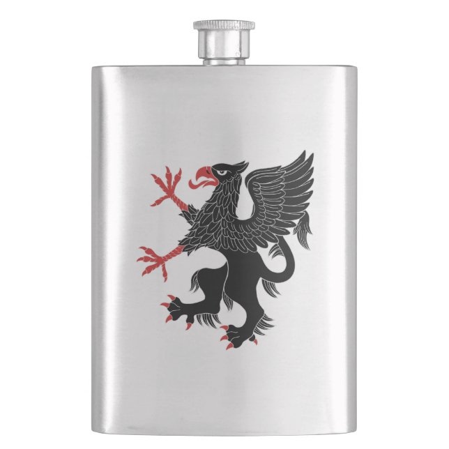 Griffin Rampant Sable Flachmann (Vorderseite)