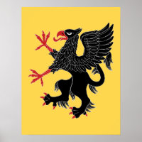 Griffin Rampant Sable