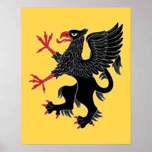 Griffin Rampant Sable Poster