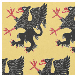 Griffin Rampant Sable Stoff