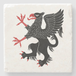 Griffin Rampant Steinuntersetzer