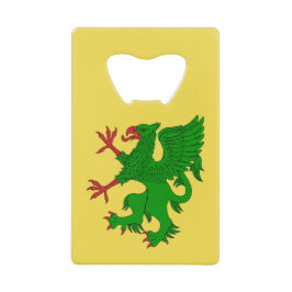 Griffin Rampant Vert Geldbeutel Flaschenöffner
