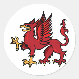 Griffin Runder Aufkleber
