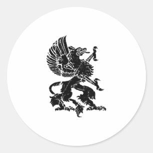 Griffin Runder Aufkleber