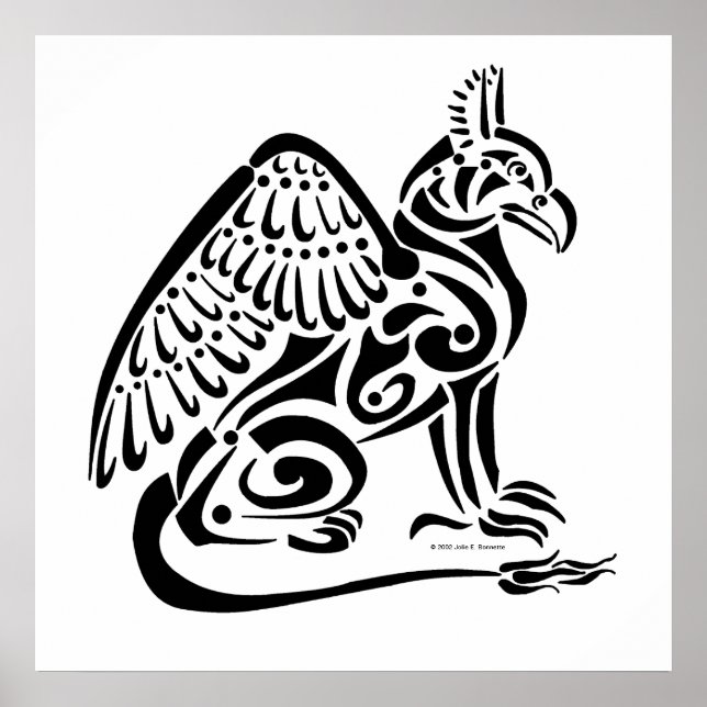 Griffin (schwarz) Poster (Vorne)