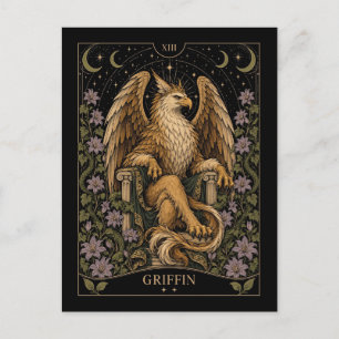 Griffin, Sternen-Tarot-Kunst Postkarte