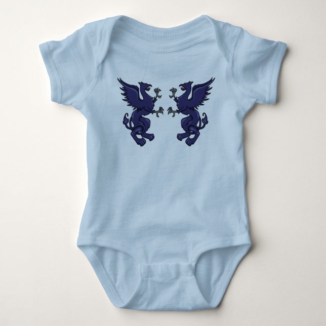 Griffin Wappen Baby Strampler (Vorderseite)