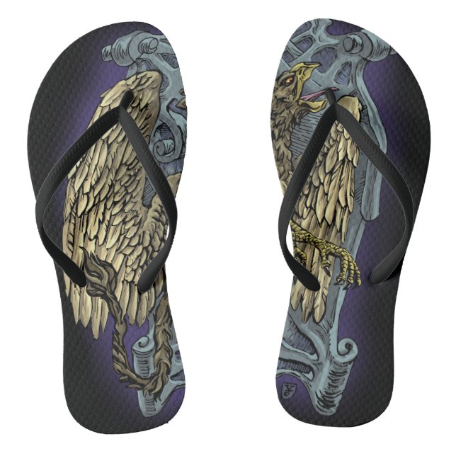 Griffin Wappen Flip Flops (Fußbett)