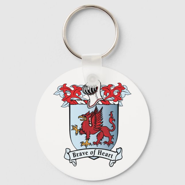 Griffin Wappen Schlüsselanhänger (Vorderseite)