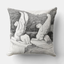 Griffins Skulptur monochrome Stifte Kunst
