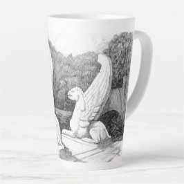 Griffins Skulptur monochrome Stifte Kunst Milchtasse
