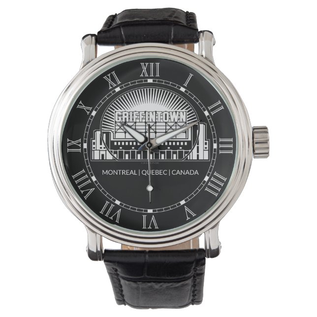 Griffintown-Sehenswürdigkeit Armbanduhr (Vorderseite)