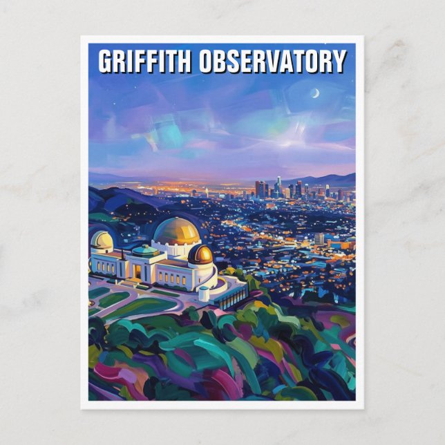 Griffith-Observatorium Postkarte (Vorderseite)