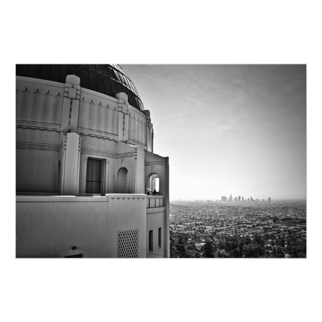 Griffith Observatory und Downtown Los Angeles Fotodruck (Vorne)
