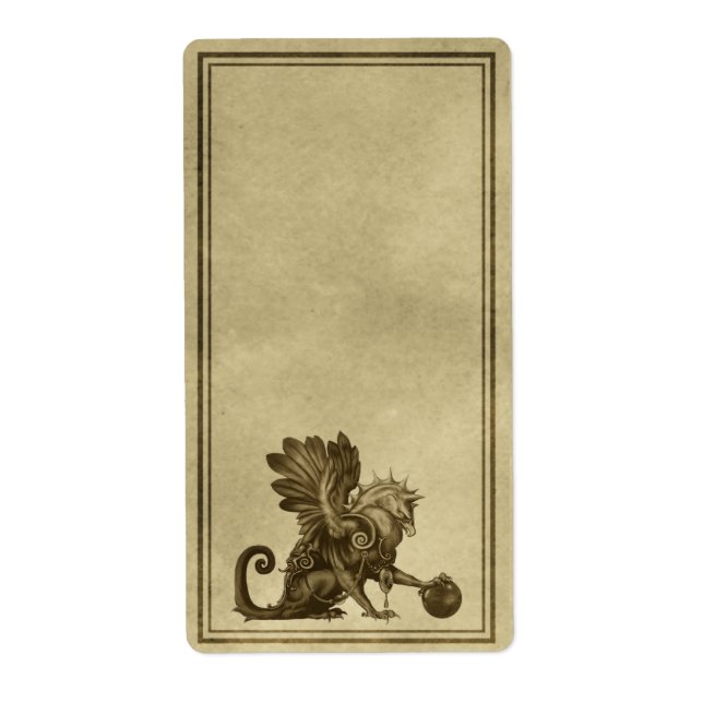 Griffon Apothecary Label (Vorne)