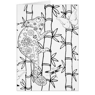 Griffonnage de caméléon